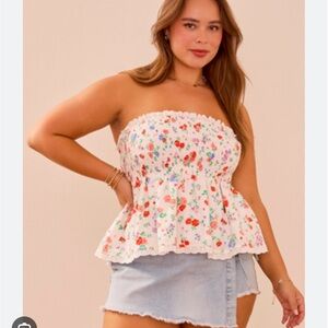 ARULA Tia denim skort